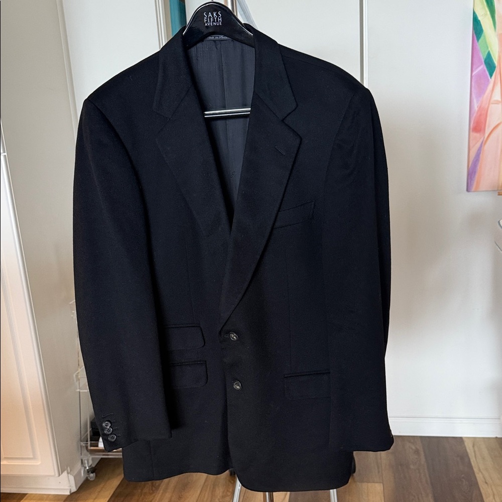 Gucci Elegant Black Cashmere Blazer